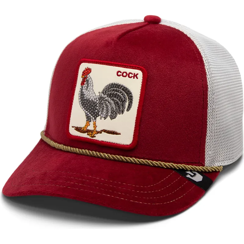 kapa-zaobljena-crvena-snapback-cock-garnet-rooster-the-farm-jewel-tones-the-farm-goorin-bros