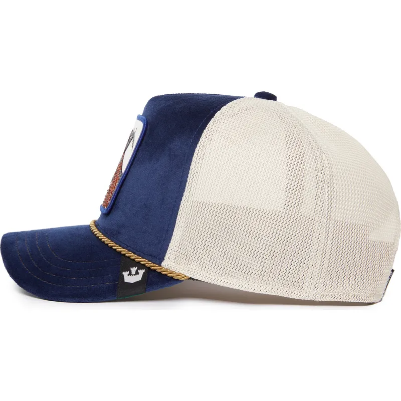 kapa-zaobljena-plava-snapback-sapphire-goat-the-farm-jewel-tones-the-farm-goorin-bros