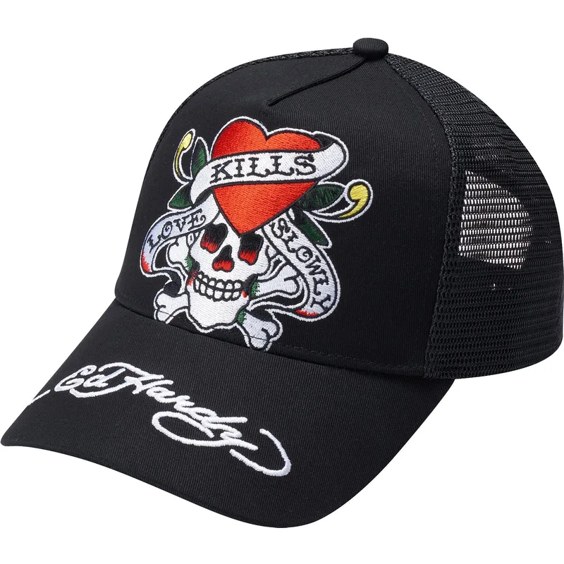 kapa-zaobljena-crna-snapback-love-kills-slowly-ed-hardy