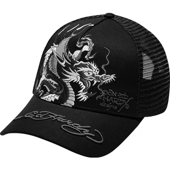 Kapa zaobljena crna snapback Mono Giant Ed Hardy