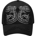 ed-hardy-duo-black-snake-black-trucker-hat