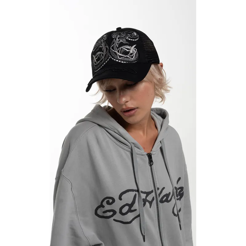kapa-zaobljena-crna-snapback-duo-black-snake-ed-hardy kapa-zaobljena-crna-snapback-duo-black-snake-ed-hardy