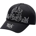 kapa-zaobljena-crna-podesiv-flaming-skull-ed-hardy