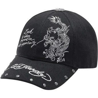 Kapa zaobljena crna podesiv Lucky Ed Hardy