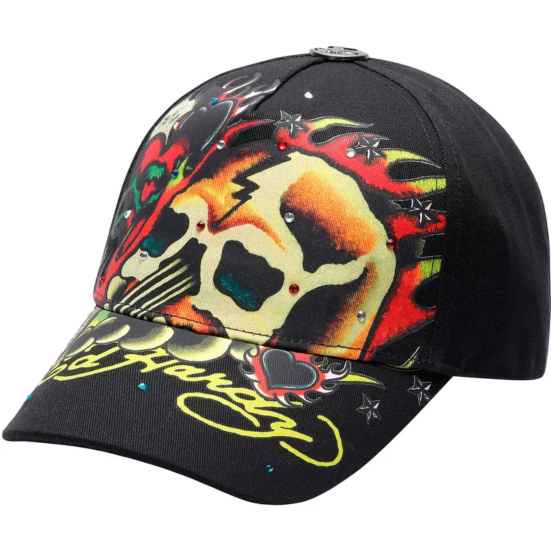 kapa-zaobljena-crna-podesiv-skull-chopper-ed-hardy