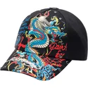 cap-zaobljena-black-adjustable-strap-ed-hardy
