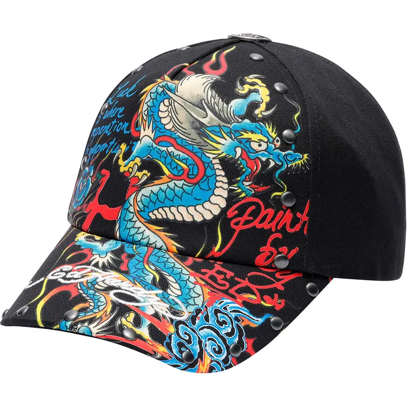 cap-zaobljena-black-adjustable-strap-ed-hardy