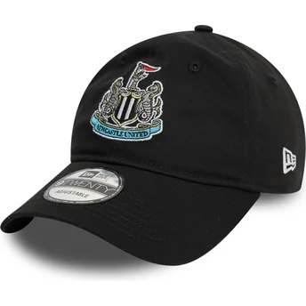 New Era Curved Brim 9TWENTY Core Newcastle United Football Club Premier League Black Adjustable Cap