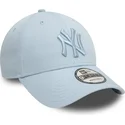 new-era-curved-brim-blue-logo-9forty-league-essential-new-york-yankees-mlb-blue-adjustable-cap