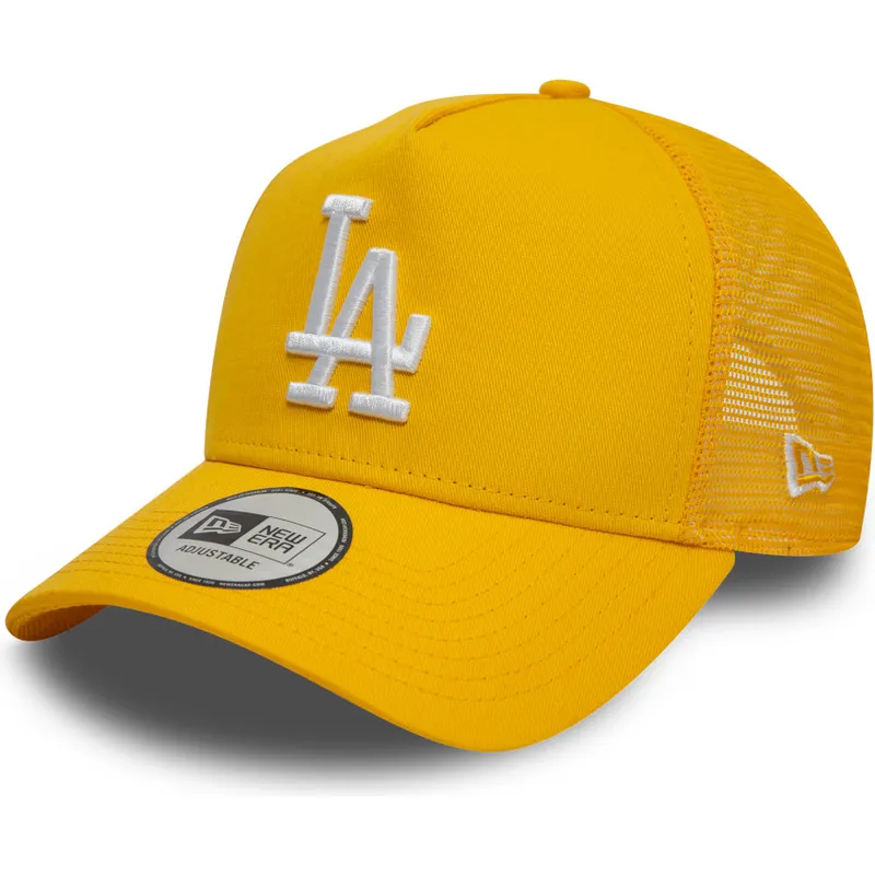kapa-zaobljena-zuta-snapback-9forty-a-frame-league-essential-los-angeles-dodgers-mlb-new-era
