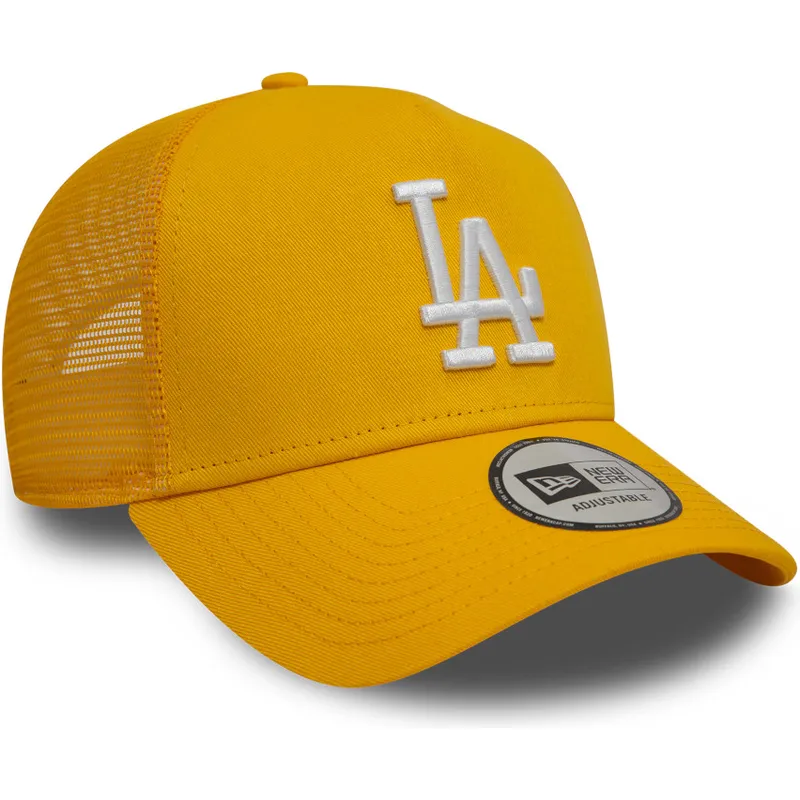 kapa-zaobljena-zuta-snapback-9forty-a-frame-league-essential-los-angeles-dodgers-mlb-new-era