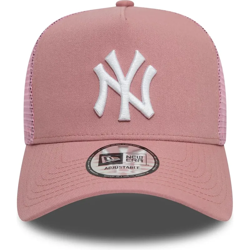 kapa-zaobljena-ruzicasta-snapback-9forty-a-frame-league-essential-new-york-yankees-mlb-new-era