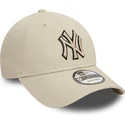 cap-zaobljena-beige-adjustable-strap-negro-9forty-team-outline-new-york-yankees-mlb-new-era