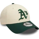 cap-zaobljena-beige-adjustable-strap-9forty-colour-block-oakland-athletics-mlb-new-era