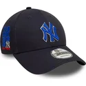 kapa-zaobljena-mornarsko-plava-podesiv-9forty-side-patch-new-york-yankees-mlb-new-era