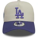 kapa-zaobljena-ljubicasta-snapback-9forty-a-frame-world-series-patch-los-angeles-dodgers-mlb-new-era