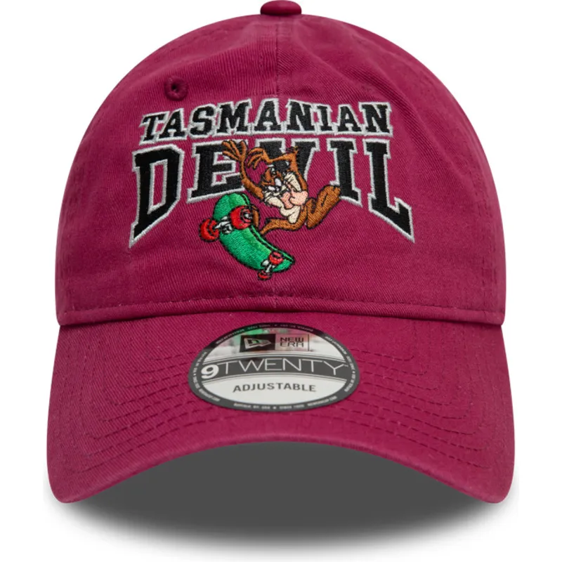 kapa-zaobljena-crvena-podesiv-9twenty-washed-tasmania-looney-tunes-new-era