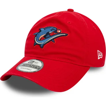 Kapa zaobljena crvena podesiv 9TWENTY Clearwater Threshers MiLB New Era