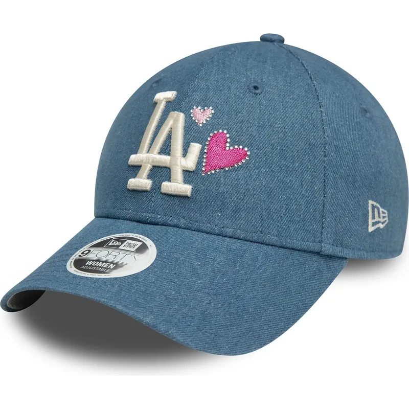 kapa-zaobljena-plava-podesiv-9forty-denim-icon-heart-los-angeles-dodgers-mlb-new-era