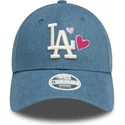 kapa-zaobljena-plava-podesiv-9forty-denim-icon-heart-los-angeles-dodgers-mlb-new-era