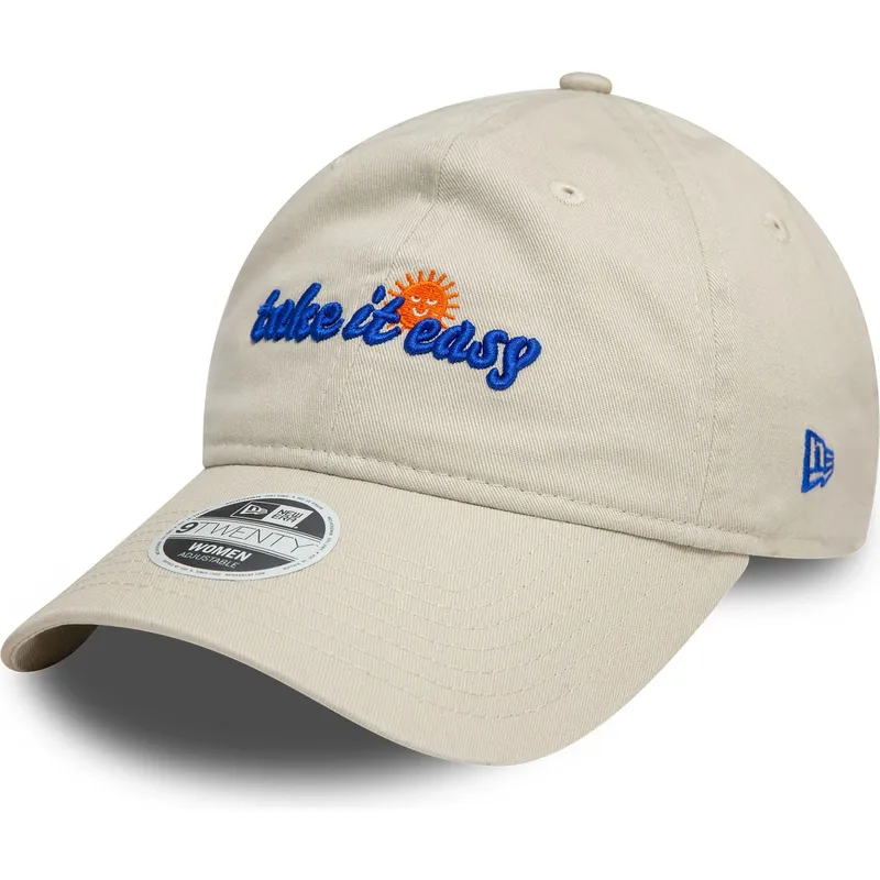 cap-zaobljena-beige-adjustable-strap-9twenty-take-it-easy-new-era