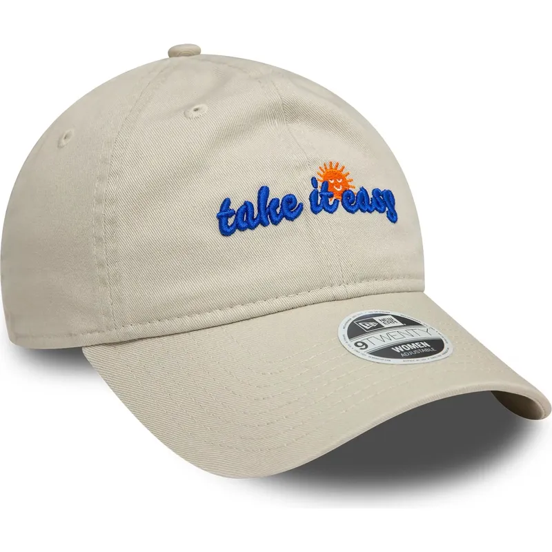cap-zaobljena-beige-adjustable-strap-9twenty-take-it-easy-new-era
