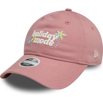 Kapa zaobljena ružičasta podesiv 9TWENTY Holiday Mode New Era