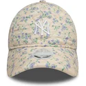 kapa-zaobljena-bez-podesiv-9twenty-floral-quilt-new-york-yankees-mlb-new-era