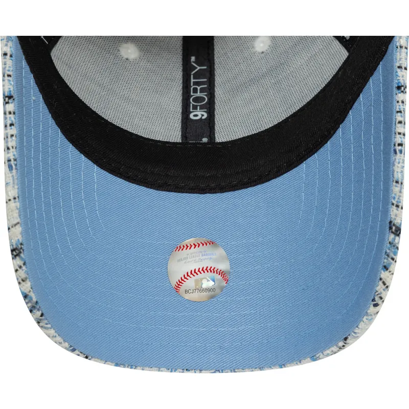 kape-zaobljena-plava-podesiva-traka-9forty-tweed-new-york-yankees-mlb-new-era