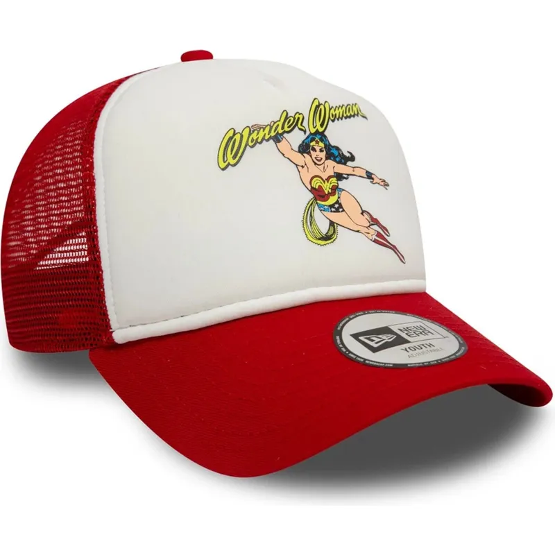kapa-zaobljena-crvena-snapback-za-djecu-9forty-a-frame-wonder-woman-dc-comics-new-era