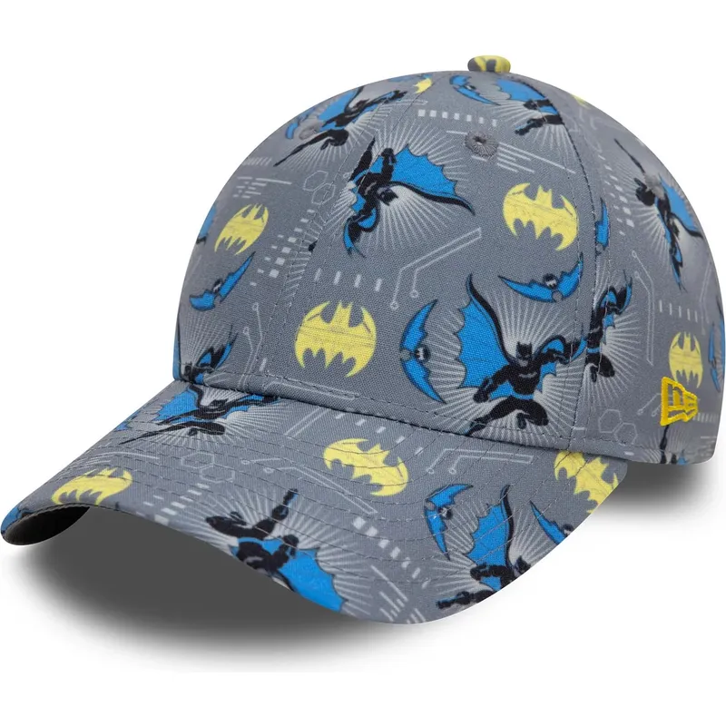 cap-zaobljena-gray-adjustable-strap-za-djecu-9forty-all-over-print-batman-dc-comics-new-era cap-zaobljena-gray-adjustable-strap-za-djecu-9forty-all-over-print-batman-dc-comics-new-era