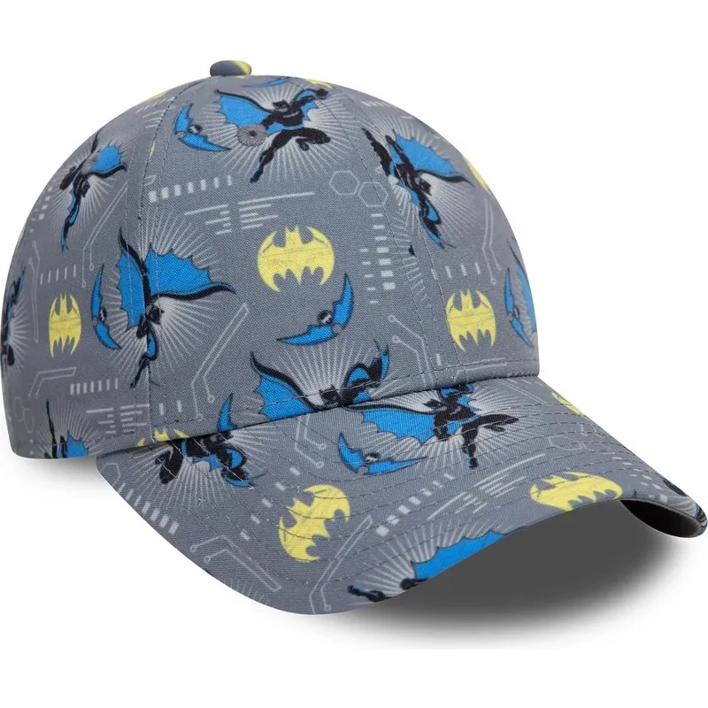 cap-zaobljena-gray-adjustable-strap-za-djecu-9forty-all-over-print-batman-dc-comics-new-era cap-zaobljena-gray-adjustable-strap-za-djecu-9forty-all-over-print-batman-dc-comics-new-era