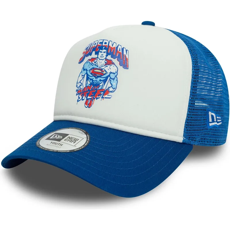 kapa-zaobljena-plava-snapback-za-djecu-9forty-a-frame-superman-dc-comics-new-era kapa-zaobljena-plava-snapback-za-djecu-9forty-a-frame-superman-dc-comics-new-era