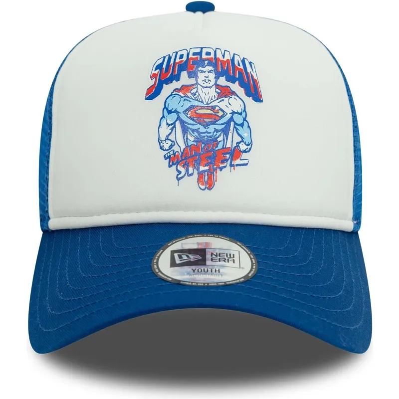 kapa-zaobljena-plava-snapback-za-djecu-9forty-a-frame-superman-dc-comics-new-era kapa-zaobljena-plava-snapback-za-djecu-9forty-a-frame-superman-dc-comics-new-era