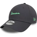 new-era-curved-brim-green-logo-9forty-side-print-vespa-piaggio-grey-adjustable-cap