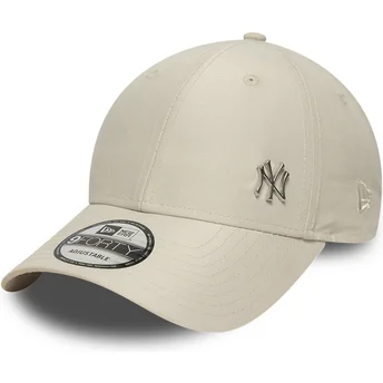 Cap zaobljena beige adjustable strap 9FORTY Flawless New York Yankees MLB New Era