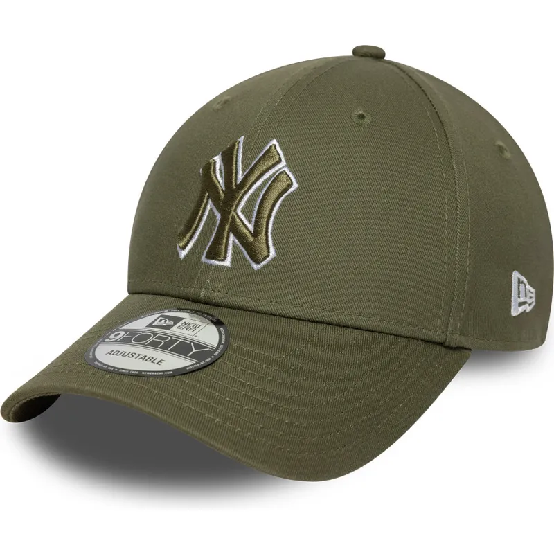 kapa-zaobljena-zelena-podesiv-9forty-outline-new-york-yankees-mlb-new-era