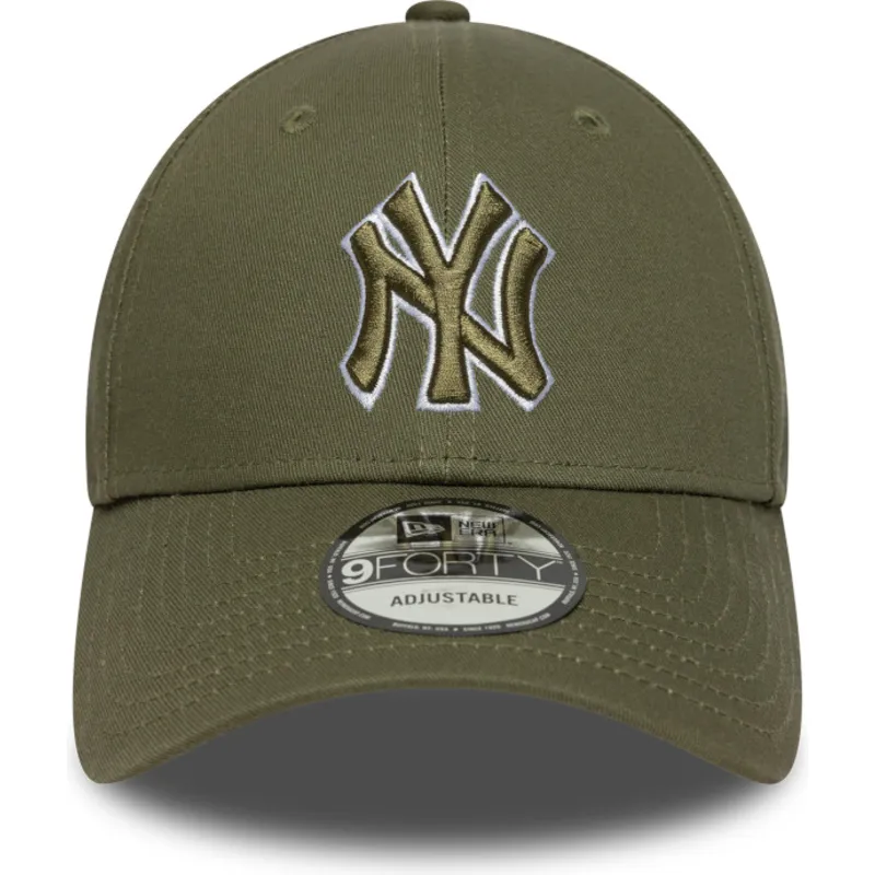 kapa-zaobljena-zelena-podesiv-9forty-outline-new-york-yankees-mlb-new-era
