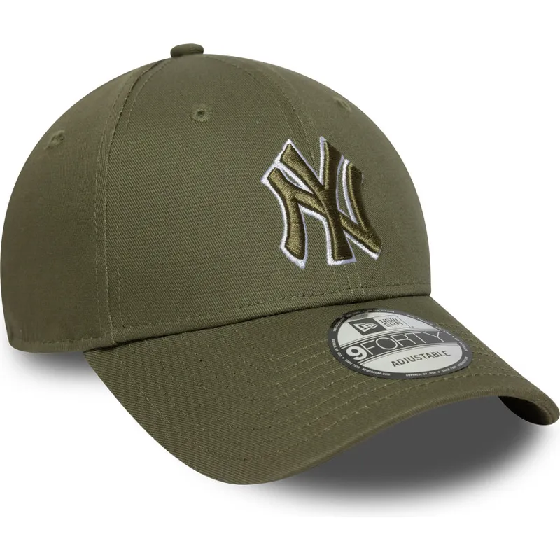 kapa-zaobljena-zelena-podesiv-9forty-outline-new-york-yankees-mlb-new-era