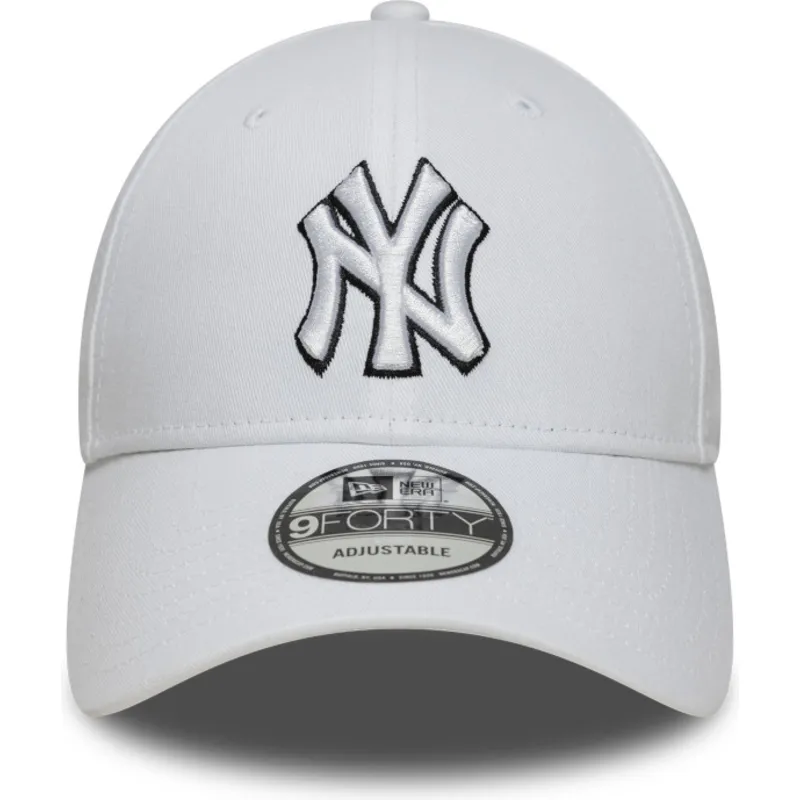 kapa-zaobljena-bijela-podesiv-9forty-outline-new-york-yankees-mlb-new-era kapa-zaobljena-bijela-podesiv-9forty-outline-new-york-yankees-mlb-new-era
