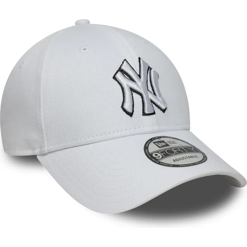 kapa-zaobljena-bijela-podesiv-9forty-outline-new-york-yankees-mlb-new-era kapa-zaobljena-bijela-podesiv-9forty-outline-new-york-yankees-mlb-new-era