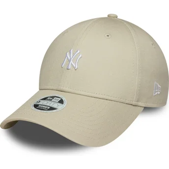 Kapa zaobljena bež podesiv 9FORTY Mini New York Yankees MLB New Era