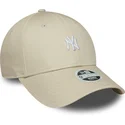 cap-zaobljena-beige-adjustable-strap-9forty-mini-new-york-yankees-mlb-new-era
