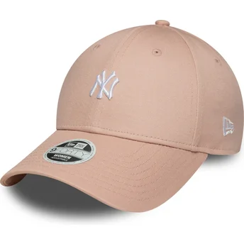 Kapa zaobljena ružičasta podesiv 9FORTY Mini New York Yankees MLB New Era