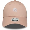 kapa-zaobljena-ruzicasta-podesiv-9forty-mini-new-york-yankees-mlb-new-era