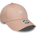 cap-zaobljena-pink-adjustable-strap-9forty-mini-new-york-yankees-mlb-new-era