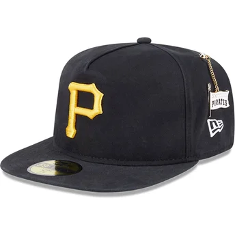 Cap ravna black ajustada 59FIFTY A Frame Championship Side Flag Pittsburgh Pirates MLB New Era