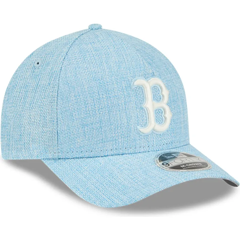 kapa-zaobljena-plava-snapback-9forty-m-crown-a-frame-cotton-weave-boston-red-sox-mlb-new-era