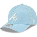 kapa-zaobljena-plava-snapback-9forty-m-crown-a-frame-cotton-weave-atlanta-braves-mlb-new-era
