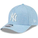 kapa-zaobljena-plava-snapback-9forty-m-crown-a-frame-cotton-weave-new-york-yankees-mlb-new-era